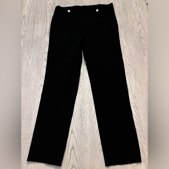 Rafaella Comfort Black Elastic Waist Pants Size 8 - Picture 1 of 6